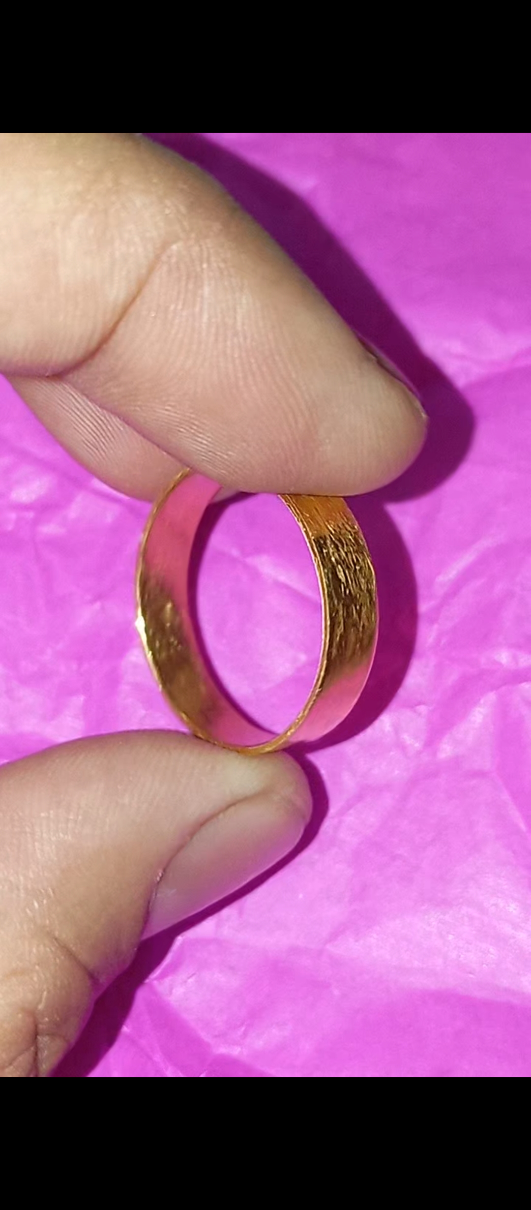 6 gram pure gold chhalla ll 99.5 with BIS hallmark ll शुद्ध सोने का बेजोड़ छल्ला ll सूर्य, मंगल, गुरु के लिए ज्योतिष विज्ञान के उपाय हेतु लाभदायक - Image 7