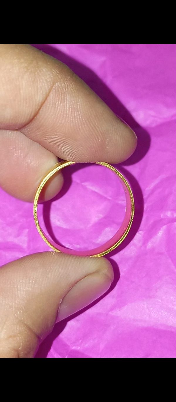 6 gram pure gold chhalla ll 99.5 with BIS hallmark ll शुद्ध सोने का बेजोड़ छल्ला ll सूर्य, मंगल, गुरु के लिए ज्योतिष विज्ञान के उपाय हेतु लाभदायक - Image 8