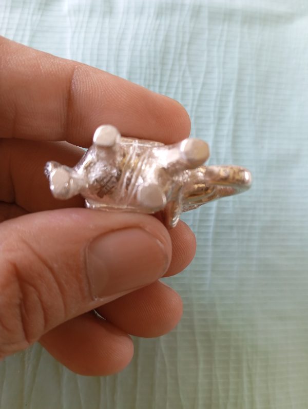 65 ग्राम शुद्ध चांदी (99.50%) से बना बिना जोड़ का हाथी ll pure silver jointless ELEPHANT ll with 99.50% hallmark - Image 11