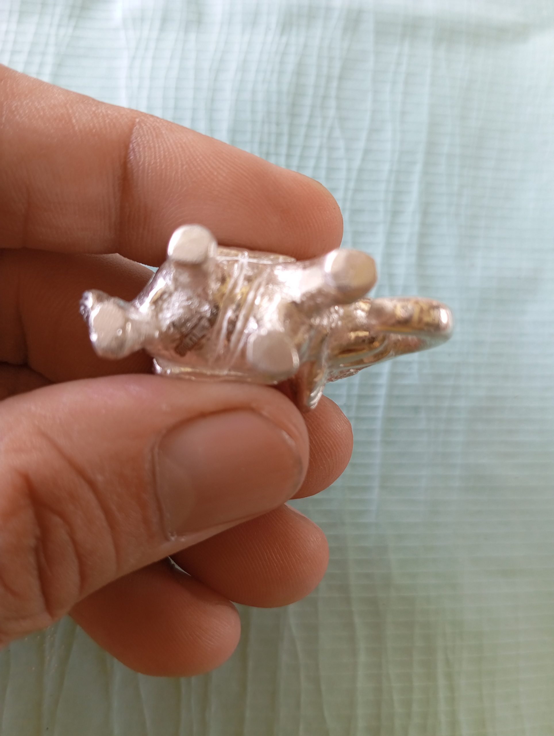 65 ग्राम शुद्ध चांदी (99.50%) से बना बिना जोड़ का हाथी ll pure silver jointless ELEPHANT ll with 99.50% hallmark - Image 11