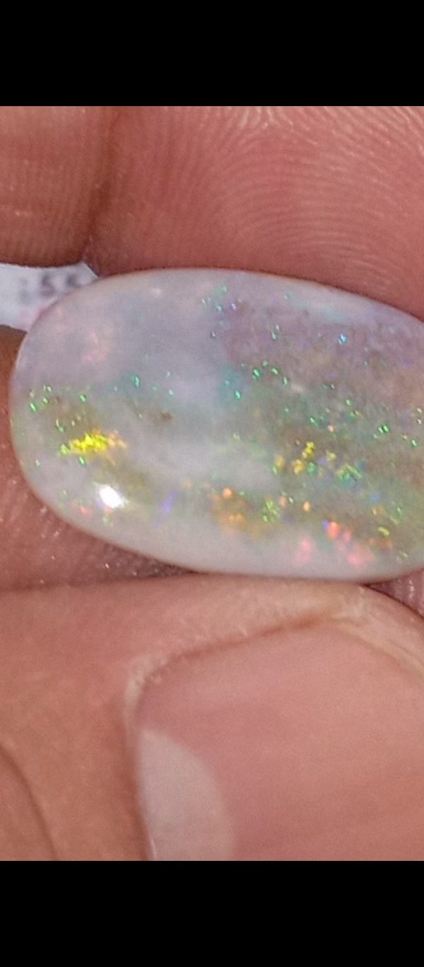 13.25 ratti Fire 🔥 opal + pure silver Ring with vaidic SHUDDHIKARAN अर्थात अंगूठी को आपका नाम से पूजा पाठ करके दिया जाएगा ( Austrlian Quality) - Image 3