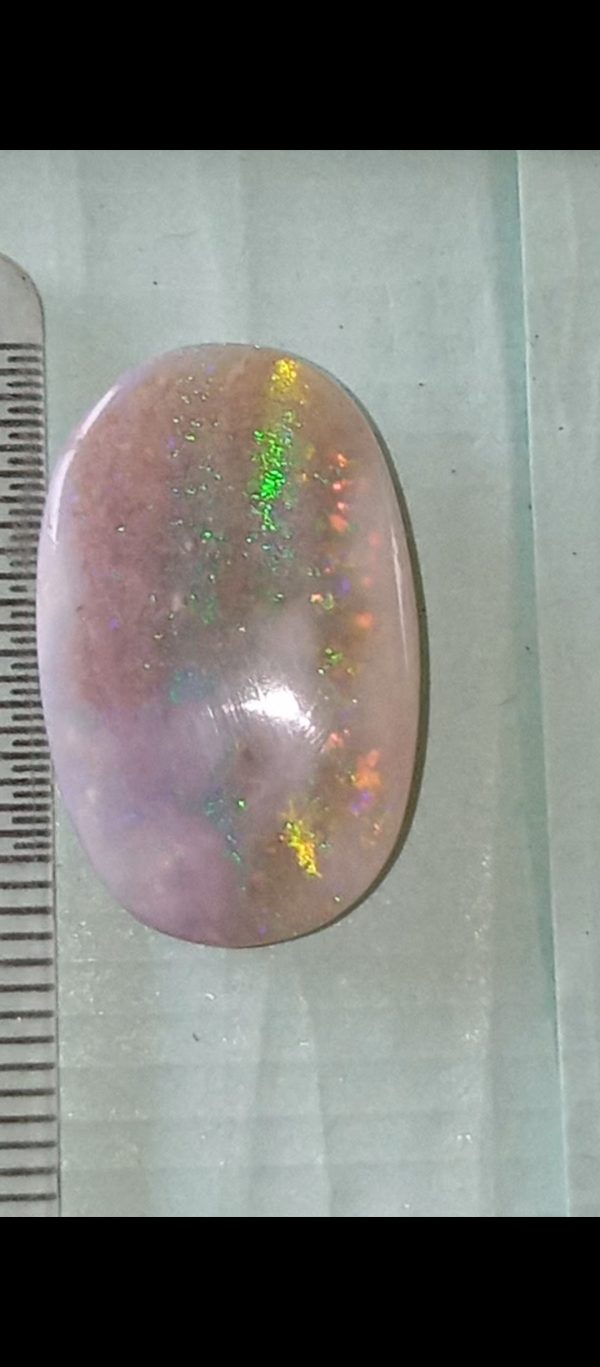 13.25 ratti Fire 🔥 opal + pure silver Ring with vaidic SHUDDHIKARAN अर्थात अंगूठी को आपका नाम से पूजा पाठ करके दिया जाएगा ( Austrlian Quality) - Image 9