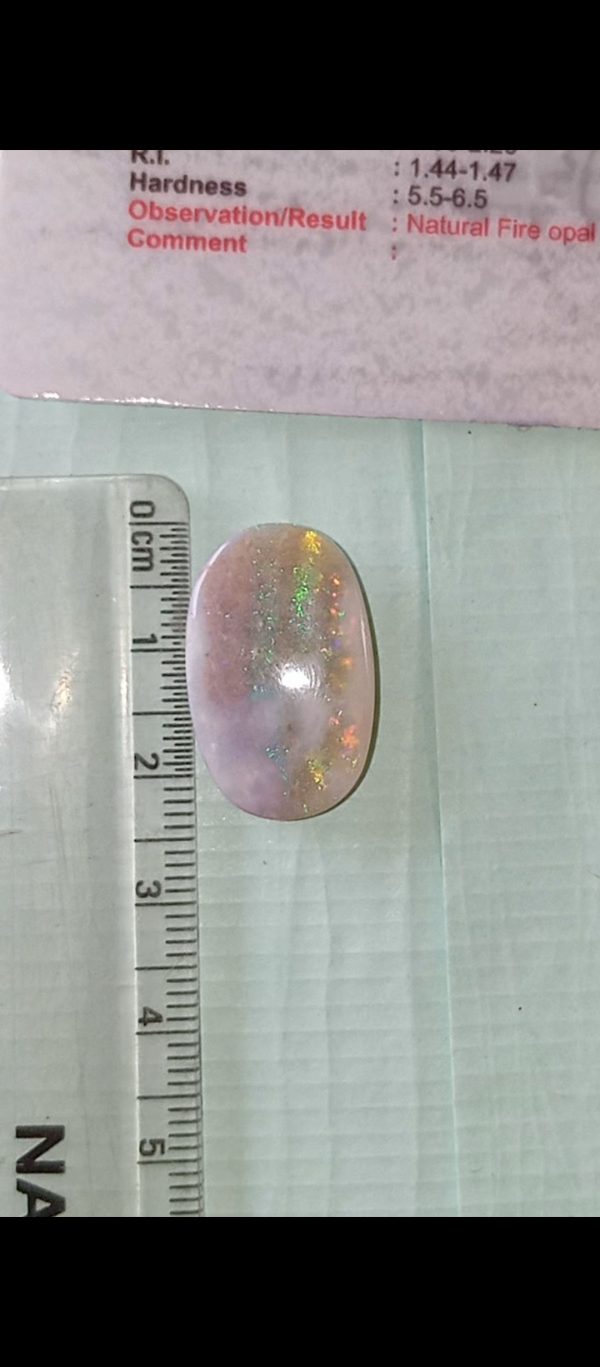 13.25 ratti Fire 🔥 opal + pure silver Ring with vaidic SHUDDHIKARAN अर्थात अंगूठी को आपका नाम से पूजा पाठ करके दिया जाएगा ( Austrlian Quality) - Image 13